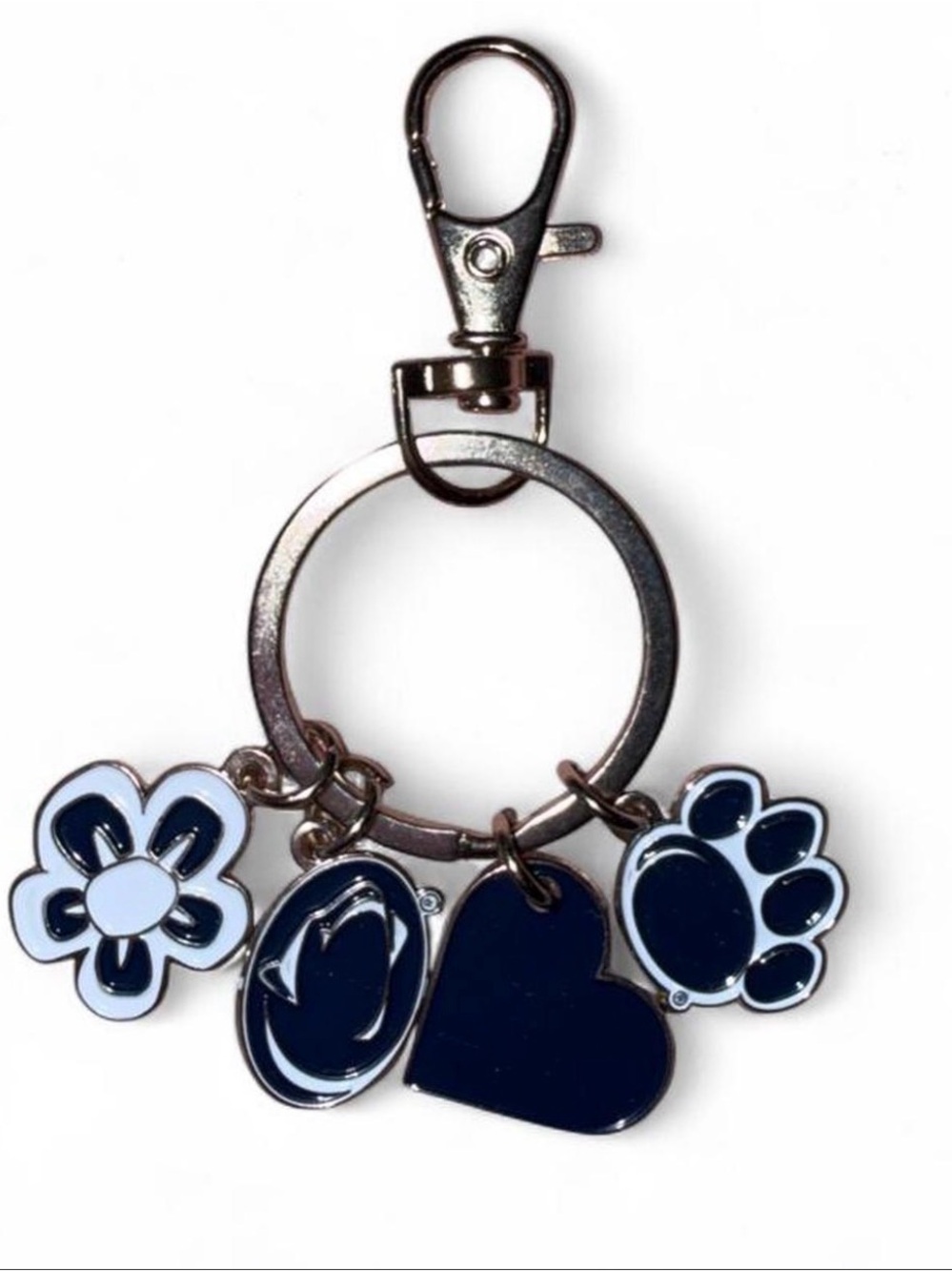 Penn State Charm Keychain - 💙